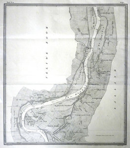 841-KD001472 Wijhe blad nr. 10 Tiende blad van de altlas van de IJssel door L.J.A. van der Kun en R. Musquetier. ...