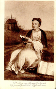 1075 PBKR3750 Portret van Thomas a Kempis (1380-1471), subprior Sint-Agnietenklooster op de Agnietenberg. Origineel op ...