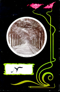 1167 PBKR5458 Schmuckkarte Jugendstil, Veerallee ca 1900, 1900-00-00