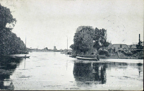 1521 PBKR4375 Zwartewater bij BZZ Bad- en Zweminrichting Zwartewater (op de plaats van de huidige Hofvlietbrug), ca. ...