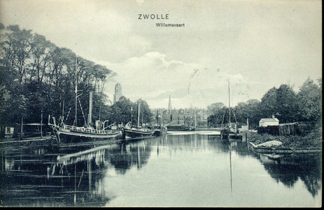 3432 PBKR4134 Willemsvaart naar het noorden gezien vanaf de draaibrug in het Kamperlijntje (spoorlijn Zwolle - Kampen) ...