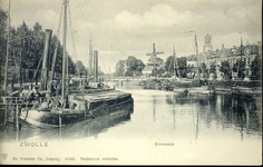 3443 PBKR4145 Willemsvaart vol schepen bij de Emmawijk, aan beide zijden turfschepen, links twee stoomslepers. ...