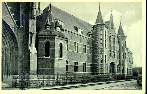 3811 PBKR0170 Dominicanenklooster aan de Assendorperstraat. De eerste steen voor kerk en klooster werd gelegd op 3 mei ...
