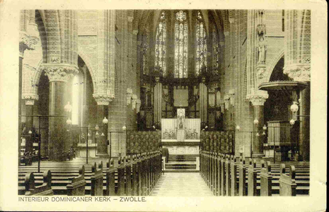 3827 PBKR0186 Interieur Dominicanenkerk, ca. 1915-1920., 1915-00-00