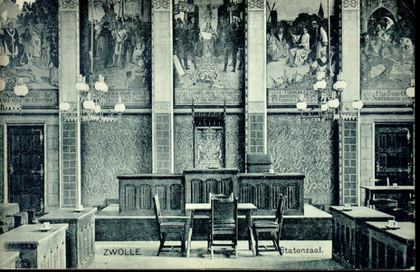 3857 PBKR0754 Interieurfoto van de Statenzaal in het vroegere provinciehuis. De Statenzaal bevindt zich in het ...