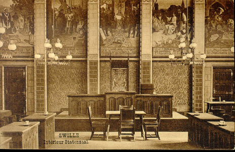 3858 PBKR0755 Interieurfoto van de Statenzaal in het vroegere provinciehuis. De Statenzaal bevindt zich in het ...