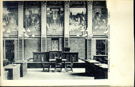 3859 PBKR0756 Interieurfoto van de Statenzaal in het vroegere provinciehuis. De Statenzaal bevindt zich in het ...