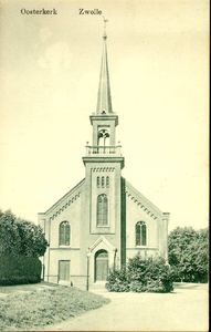 4047 PBKR0226 De Oosterkerk werd in gebruik genomen op 23 september 1888. Het was de eerste kerk in Zwolle van de ...