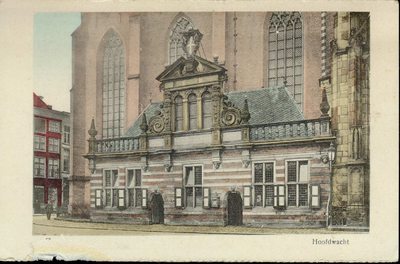 4921 PBKR1524 Grote Markt 20, de Hoofdwacht (rijksmonument) renaissancegebouw met zandstenen middentop, 1614, door ...