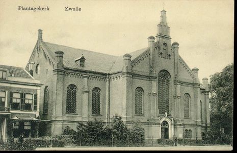 5157 PBKR2699 Ter Pelkwijkstraat 17 (rijksmonument), vooraanzicht van de gevel van de Plantagekerk (gereformeerd ...