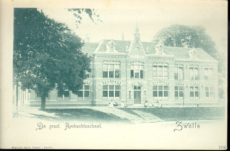 5670 PBKR2241 Menno van Coehoornsingel 16, gezicht op het Flevogebouw vanaf de Stenen Pijp (= brug over de ...