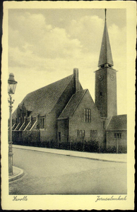 5838 PBKR2266 Molenweg 241: NH Jeruzalemkerk vanuit het Noord-oosten, met op de voorgrond de Windesheimstraat, ca. ...