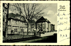 6407 PBKR1228 De uitbreiding van het R.K. Ziekenhuis uit 1930 aan de Blekerstraat met rechts het zusterhuis. Helemaal ...