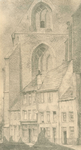 443 -TP000084 Eiland. Huisnummers 1-3-5-7. Muurhuisjes tegen de Broerenkerk., 1948-08-28