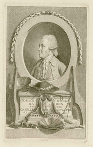 587 -TP000165 Portret van Joan Derk van der Capellen tot den Pol (1741-1784), borstbeeld naar links, in ovaal, ...