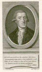 591 -TP000169 Portret van Joan Derk van der Capellen tot den Pol (1741-1784), borstbeeld van voren en rechts; in ovaal; ...