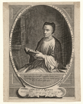 936 -TP000339 Portret van Thomas a Kempis, ca. 1470, kniestuk naar links, zittende, in kloosterkleding, met muts op, ...