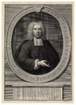 941 -TP000344 Portret van Henricus Ravesteyn, Nederlands Hervormd predikant te Zwolle 1724-1749; halffiguur naar ...