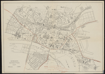 291 Gemeente Deventer 1927 Plattegrond van Deventer. Gedetailleerde kaart met benoemde straten en bijzondere gebouwen. ...