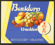140 Bensdorp VruchtenDoos voor Bensdorp Vruchten van Bensdorp Chocoladefabrieken, Bussum