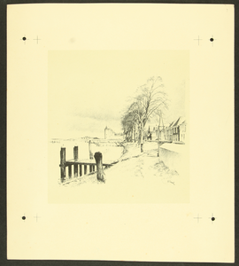 304 Stadsgezicht vanaf rivier. Proefdruk, 27,5 x 31 cm, 1934-01-01