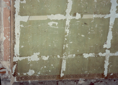 1322 Uit 1 ved. Detail: wandschildering met meander, 01-01-1994 - 31-12-1994