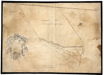 122c Kaart bevattende het gebied rondom Roswinkel; 177609