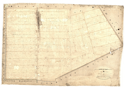 125 Oud-kadastrale kaart van de gemeente Hoogeveen in 9 sectien sectie B 2 bladen; [1875 ca.]