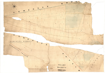 137a Kaart van de markte van Noord Sleen (eerste gedeelte); 184802