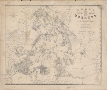 308 Kaart van de Provincie Drenthe enz. enz.; 1845