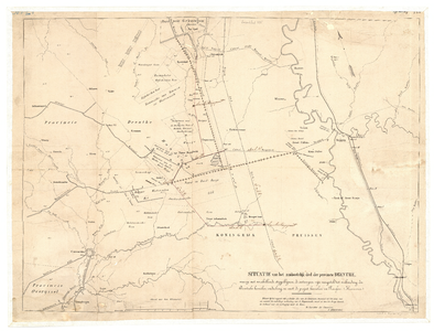 335 Situatie van het zuidoostelijk deel der provincie Drenthe; 18711017