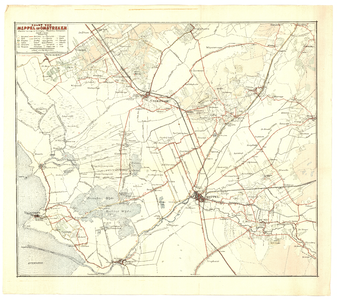 390.1 Kaart van Meppel en Omstreken, lichte kopie; [ca 1930]