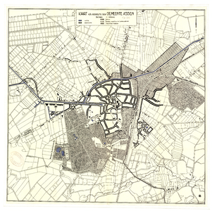 391 Kaart van een gedeelte der gemeente Assen; [ca 1930]