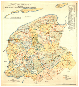 418 Kaart van Friesland; 1940