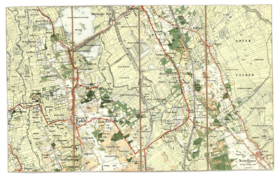 463.2 Drenthe - Eelde - Bunne Winde - Schelfhorst - De Punt - Noordlaren - Groningen - Noordlaren - Haren; [1915 ca.]