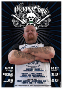 affiche PleuropSonic 2012, met organisator <br/>Olaf Hartman <br/>Tuppus / Tup Wanders <br/>Tuppus / Tup Wanders <br/>PleuropSonic <br/>12-14 januari 2012 <br/>concertaffiche <br/>op het affiche staat initiatiefnemer Olaf Hartman affiche PleuropSonic 2012, met organisator <br/>Olaf Hartman <br/>Tuppus / Tup Wanders <br/>Tuppus / Tup Wanders <br/>PleuropSonic <br/>12-14 januari 2012 <br/>concertaffiche <br/>op het affiche staat initiatiefnemer Olaf Hartman