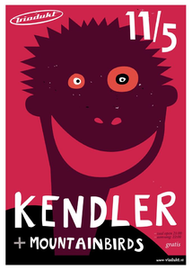 Het Viadukt : affiche optreden Kendler en Mountainbirds