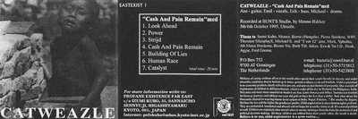 Catweazle : hoes en boekje van 3" mini-CD 'Cash And Pain Remain'