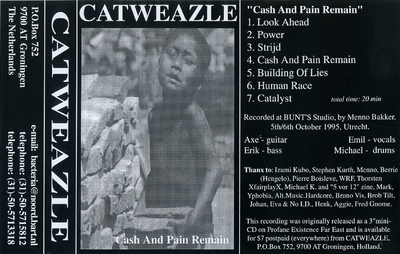 Catweazle : hoes van 'Cash And Pain Remain' op cassette