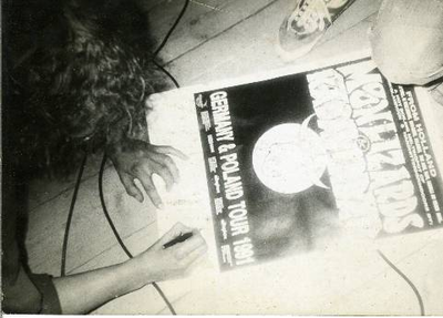 Moonlizards : signeren touraffiche 1991 Polen en Duitsland