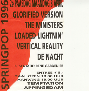 Springpop 1996 : Affiche