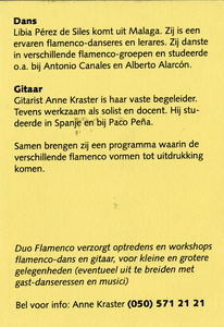 Duo Flamenco : folder