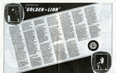 Golden Lion : interview uit het blad Bühne