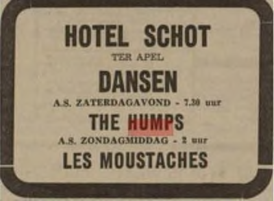 Hotel Schot : advertentie in het Nieuwsblad v/h Noorden