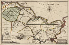 1; Kaart, plattegrond, van het Hoogheemraadschap van Zeeburg en de Diemerzeedijk, oud stadsbezit Weesp