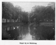 83372 Gezicht op de Stadsbuitengracht en op het Lepelenburg te Utrecht met links de Maliesingel.