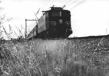 151124 Afbeelding van de electrische locomotief nr. 1142 (serie 1100) van de N.S. ter hoogte van Arnhem.
