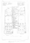 135112 Plattegrond van de begane grond (boven) en van de tweede verdieping (onder) van een winkelpand: 1 van 4 bladen ...