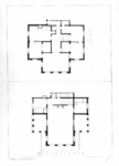 135104 Plattegrond van de begane grond en de verdieping van een huis aan de Minstroom te Utrecht.